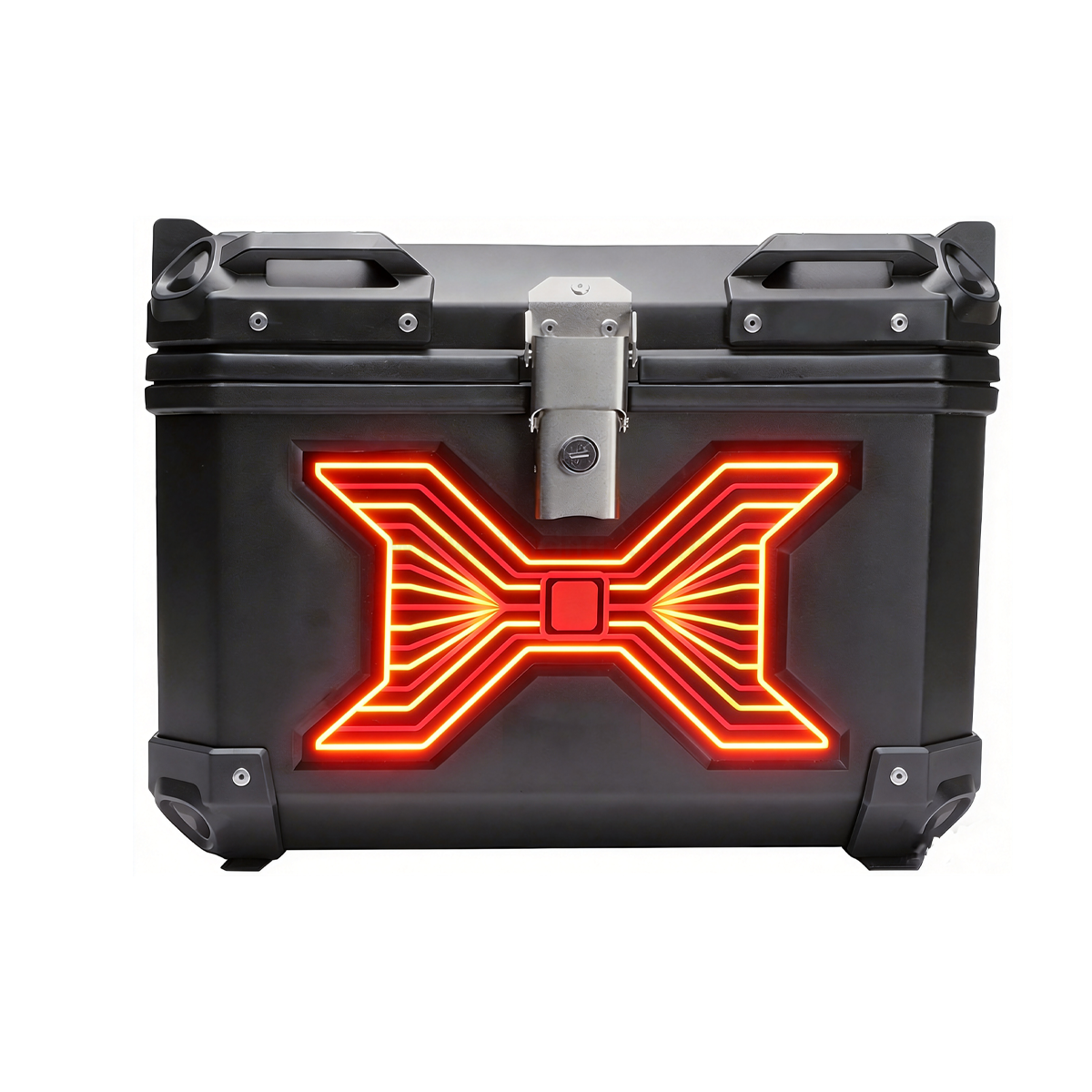 47L  Cold Light Version  Black  Plastic Motorcycle Top Box
