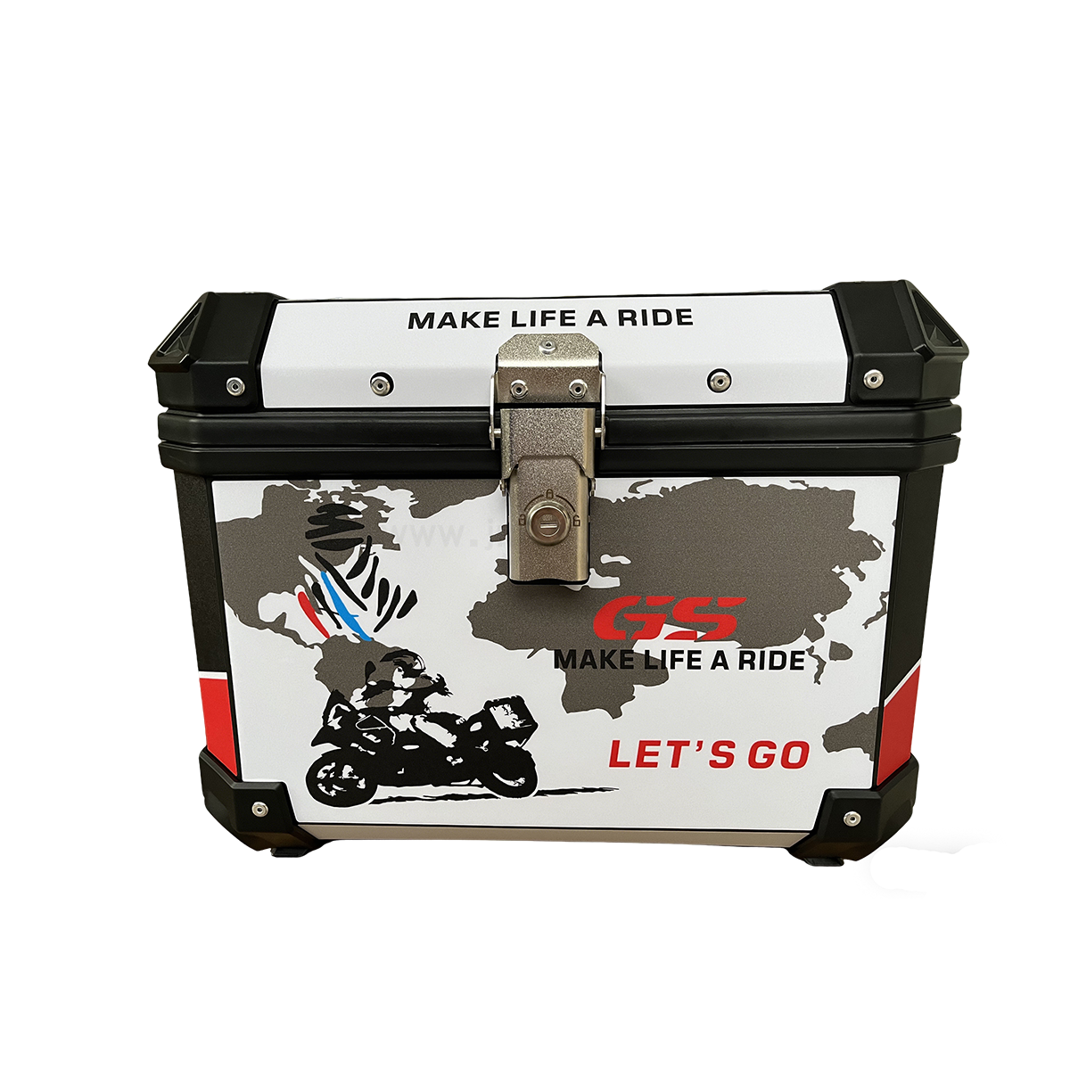 47L Sticker Plastic Motorcycle Top Box