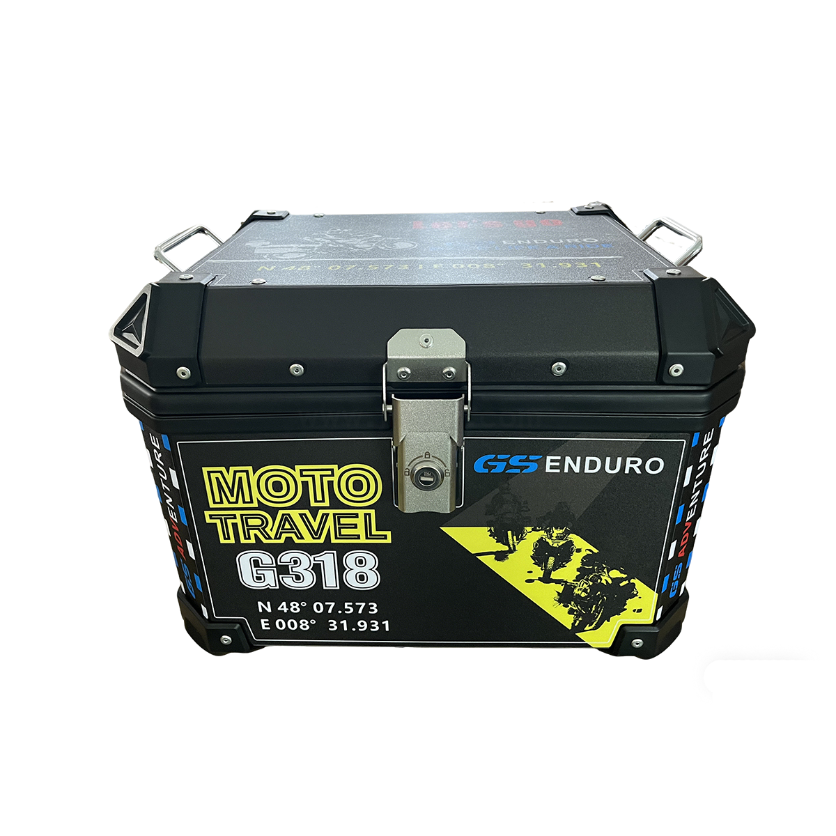47L Sticker Plastic Motorcycle Top Box